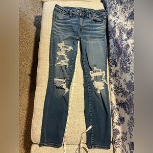American Eagle Outfitters Dark Blue Skinny Jeans
